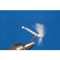 Cream mayfly with detached body
