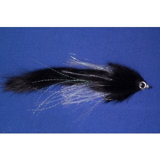 Predator Zonker / Streamer black (Pike, Muskie, Bass)
