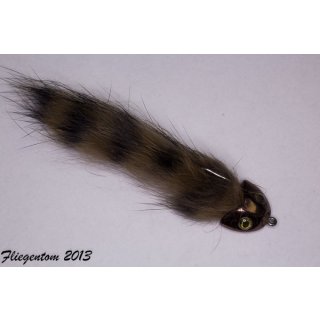 dunkelbraune Koppe Grizzly Klein (ca. 4-5cm, Hakengröße 6)