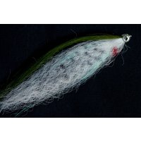 Green, white fish - Streamer for pike and predators