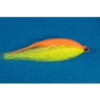 Streamer f&uuml;r Hecht und Raubfische - gelb oranger Fisch