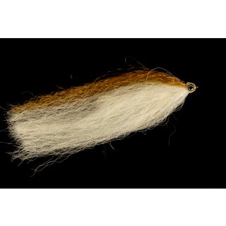 white, beige fish  with UV-effect - Streamer for pike and predators