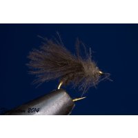 Assortment of 12 CDC-Flies La Petite Merde (dry fly) 14 with barb