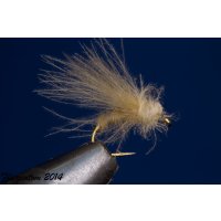 Assortment of 12 CDC-Flies La Petite Merde (dry fly) 16 barbless