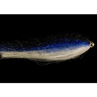 Blau-weißer Köderfisch mit UV-Effekt Gr 2/0 / ca. 15cm
