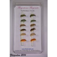 Fliegenset Flohkrebse / Scuds 14 mit Widerhaken