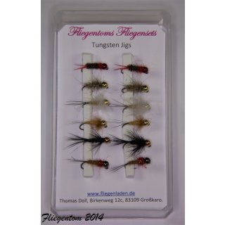 Fliegenset Tungstenjigs - Nymphen 12