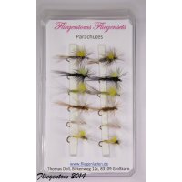 Trockenfliegenset Parachutes 10 ohne Widerhaken
