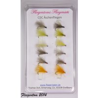 Fliegentoms CDC Äschenfliegen 16 ohne Widerhaken