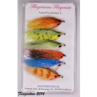 Selection of 6 streamers - fiber fish 2