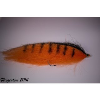 Riesenstreamer Nr. 9 - Orange Tiger 23-25cm - #8/0 unbeschwert