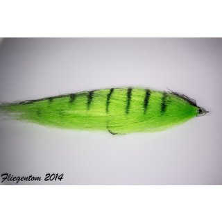 Riesenstreamer Nr. 15 - Chartreuse Tiger 18-20cm - #4/0 10g