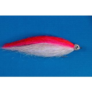 Rot Weißer Baitfish Gr. 1/0 / ca. 12cm
