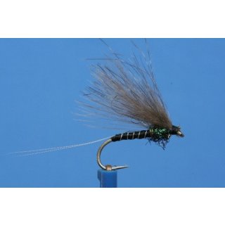 F-Dun black/peacock barbed 14