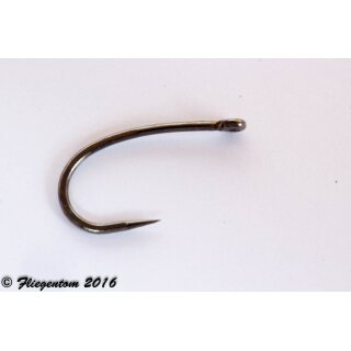 Curved fly hook FT2488BL (Scud, gold head nymph) 14
