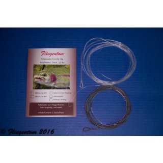 Fliegentom Tapered Polyleader Trout 6ft (1,80m) black, sinking