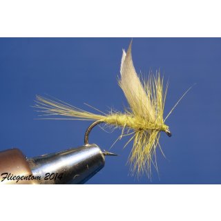 Olive Dun barbed 16