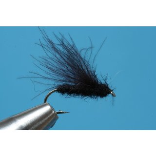 schwarze CDC Sedge ohne Widerhaken 16