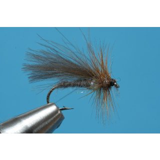 grey Sedge with CDC-Wing barbless 16