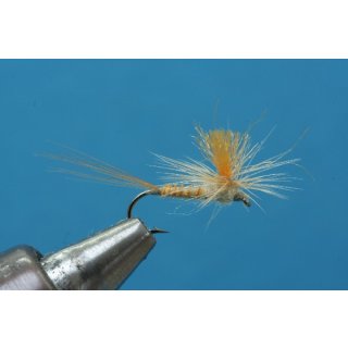 creme yellow Parachute 14 barbless