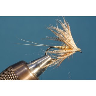 bright mayfly with duck hackle (Dabbler) barbed 12