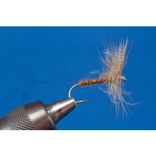 reddish brown CDC-Drake Mayfly barbed 12