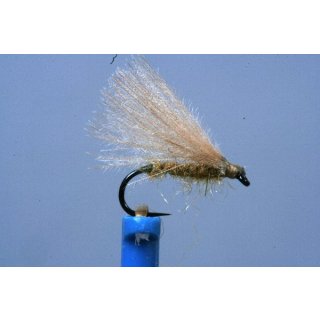 light brown Fratnik Fly, CDC barbless 16