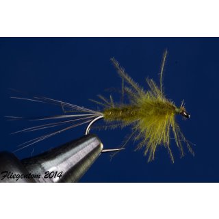 MP Style CDC Nymph olive barbless 18