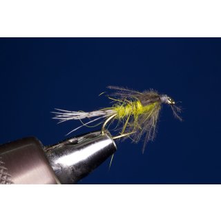 Yellow olive CDC nymph