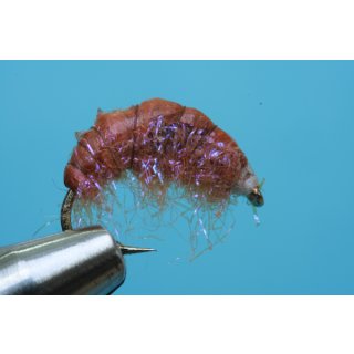 Scud Nr. 9 - Flohkrebs UV-Pink ohne Widerhaken 16