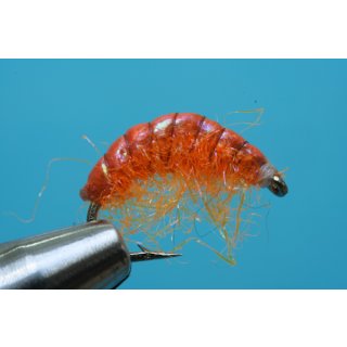 Scud Nr. 13 - Gammarus/Amphipode UV-orange barbless 14