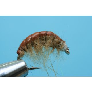 Scud Nr. 16 - Gammarus/Amphipode brown barbless 10