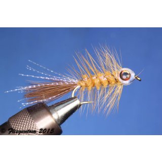 Fishmask Wooley Bugger light brown 4 barbed