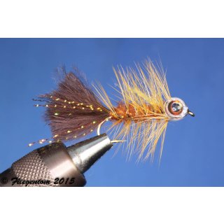 Fishmask Wooley Bugger brown 6 barbless