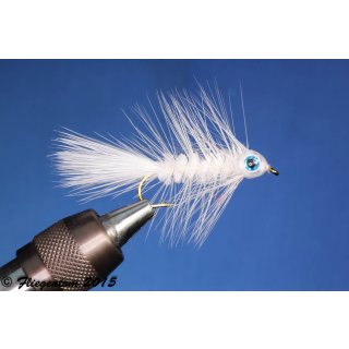 Fishmask Wooley Bugger white 8 barbed