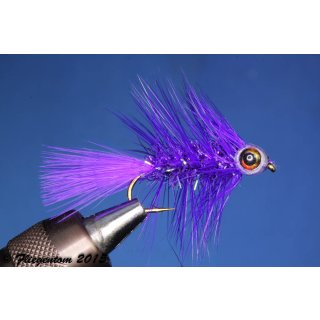 Fishmask Wooley Bugger Krystal violet 6 barbed