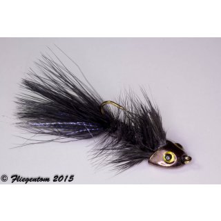 Wooley Bugger Sculpin/Bullhead black #4 - ca. 6,5cm