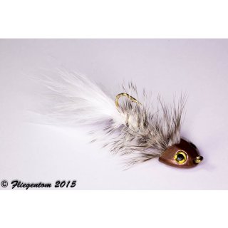 Wooley Bugger Koppe - weiß #6 - ca. 5cm