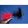 Wooley Bugger mit Kopfperle schwarz/rot 10 mit Widerhaken