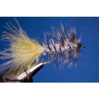 Wooley Bugger white/olive 6 barbless