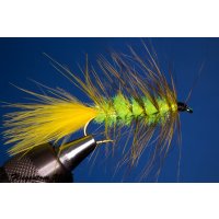 Wooley Bugger yellow/chartreuse Kyrstal 10 barbless