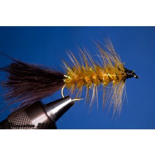 Wooley Bugger amber/brown 8 barbed