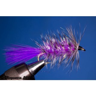 Wooley Bugger purple Krystal 10 barbless
