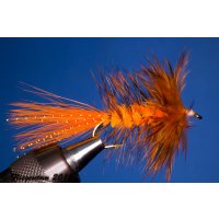 Wooley Bugger orange 10 barbless