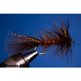 Wooley Bugger dark brown 8 barbless