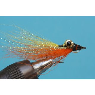 Clouser Deep Minnow - gelb/orange mit Widerhaken #8
