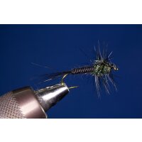 UV-Montana Nymphe Pfauenfarbig 12 ohne Widerhaken