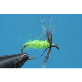 UV-Chartreuse Spider barbed 14