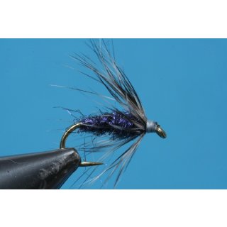 UV-black Spider barbless 12