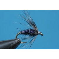 UV-black Spider barbless 12